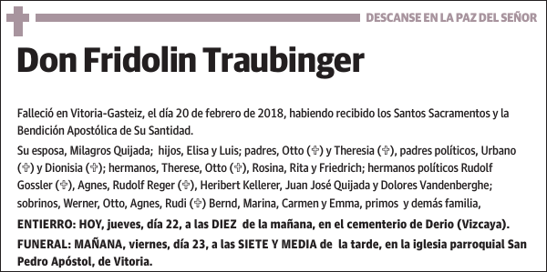 Fridolin Traubinger