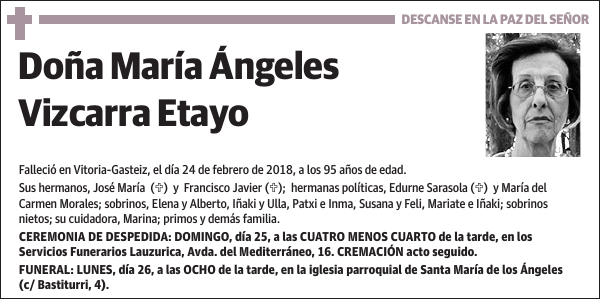 María Ángeles Vizcarra Etayo