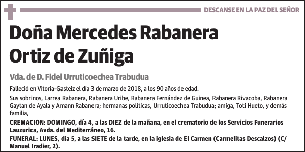 Mercedes Rabanera Ortiz de Zuñiga