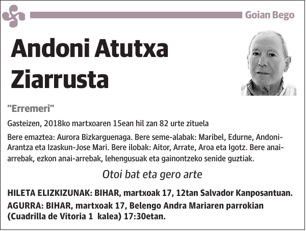 Andoni Atutxa Ziarrusta