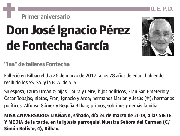 José Ignacio Pérez de Fontecha García