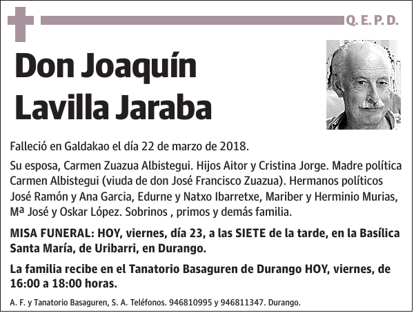 Joaquín Lavilla Jaraba