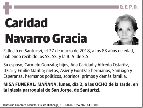 Caridad Navarro Gracia