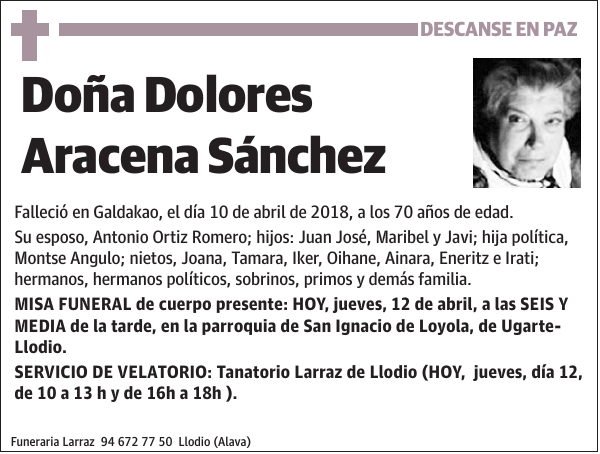Dolores Aracena Sánchez