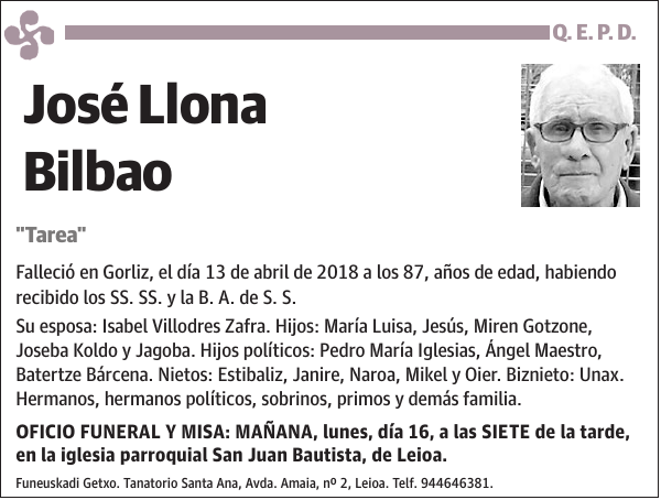 José Llona Bilbao'