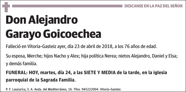Alejandro Garayo Goicoechea