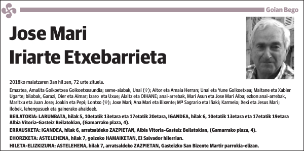 Jose Mari Iriarte Etxebarrieta