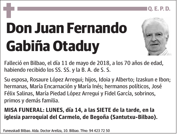 Juan Fernando Gabiña Otaduy