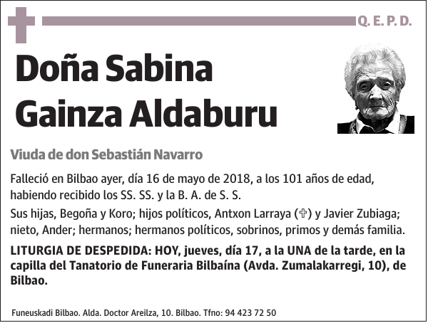Sabina Gainza Aldaburu