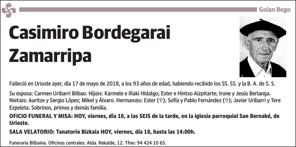 Casimiro Bordegarai Zamarripa