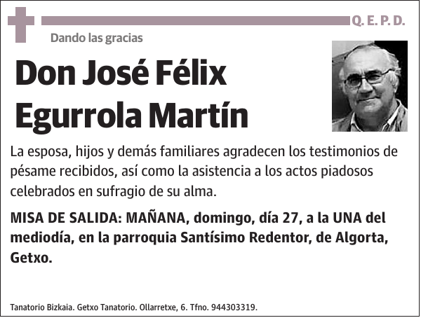 José Félix Egurrola Martín