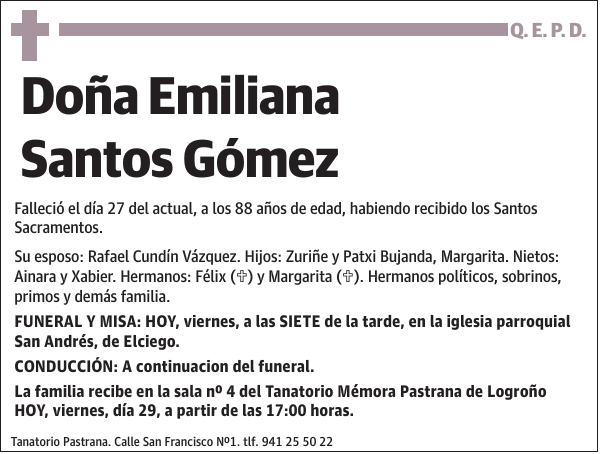 Emiliana Santos Gómez