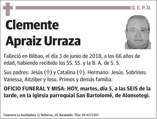 Clemente Apraiz Urraza