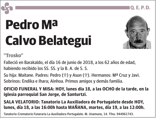 Pedro Mª Calvo Belategui