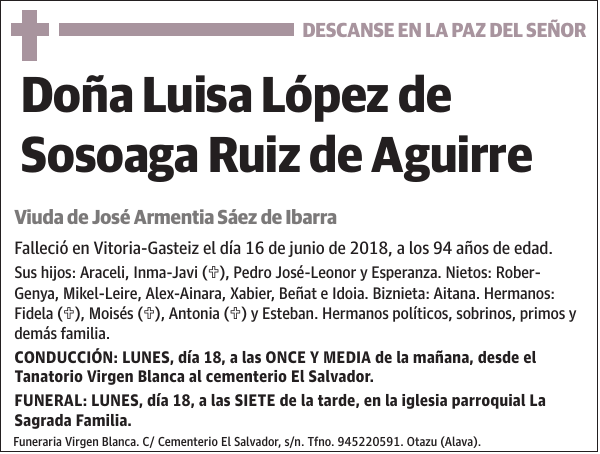 Luisa López de Sosoaga Ruiz de Aguirre