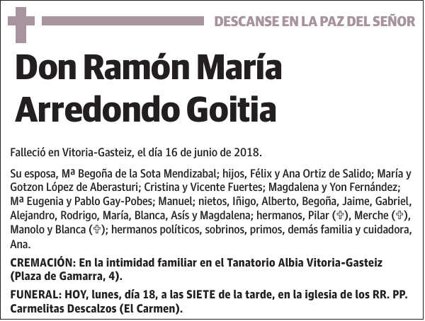 Ramón María Arredondo Goitia