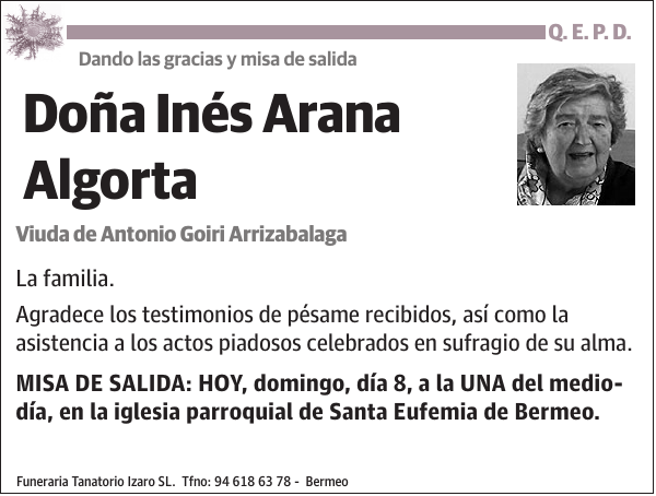 Inés Arana Algorta