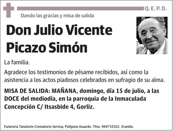 Julio Vicente Picazo Simón