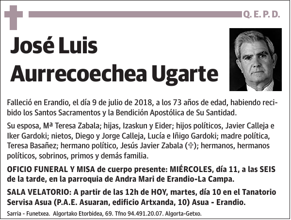 José Luis Aurrecoechea Ugarte