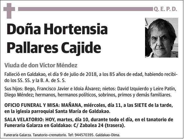 Hortensia Pallares Cajide