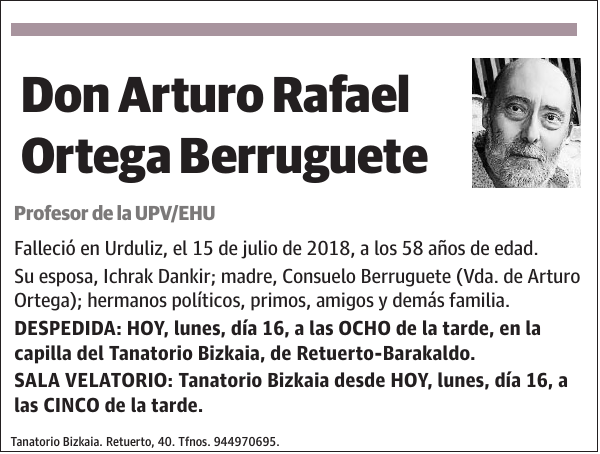 Arturo Rafael Ortega Berruguete