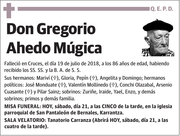 Gregorio Ahedo Múgica