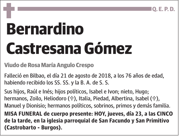 Bernardino Castresana Gómez