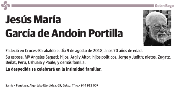Jesús María García de Andoin Portilla