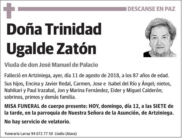 Trinidad Ugalde Zatón