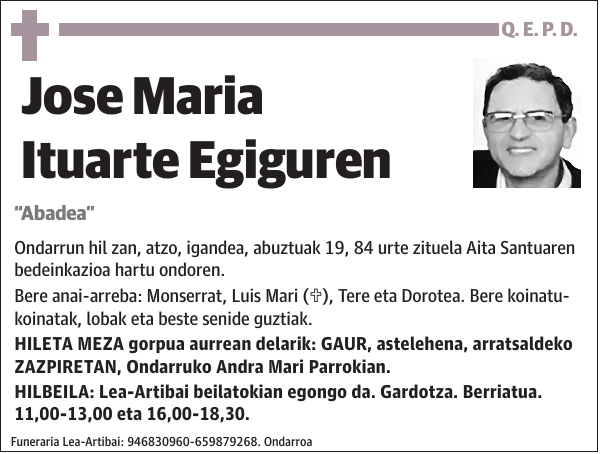 Jose Maria Ituarte Egiguren