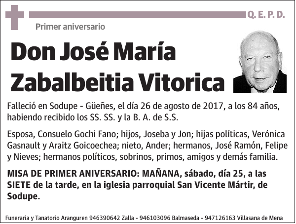 José María Zabalbeitia Vitorica
