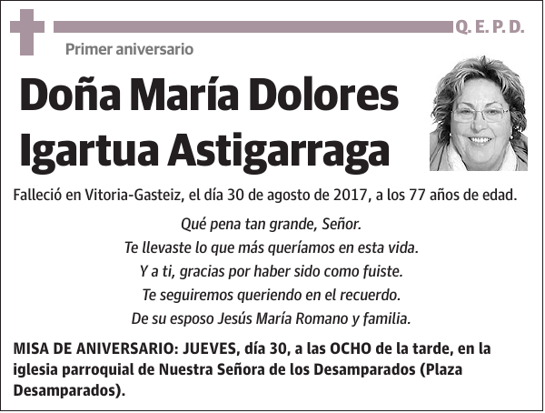 María Dolores Igartua Astigarraga