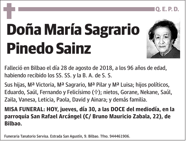 María Sagrario Pinedo Sainz