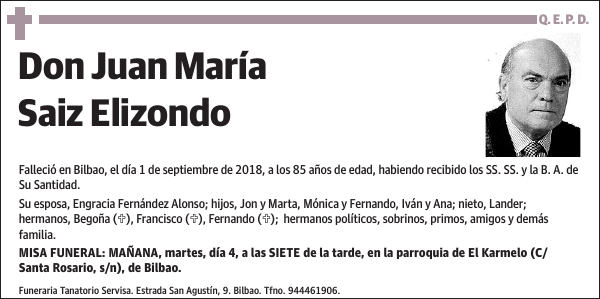 Juan María Saiz Elizondo