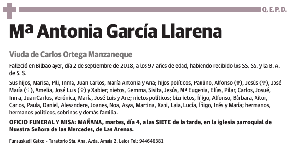 Mª Antonia García Llarena