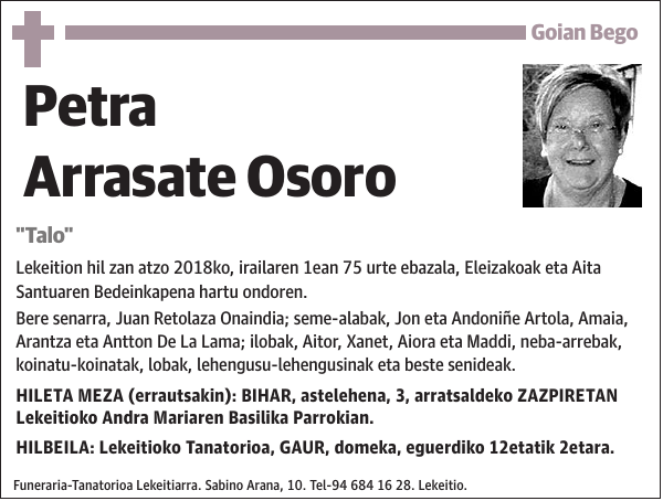 Petra Arrasate Osoro
