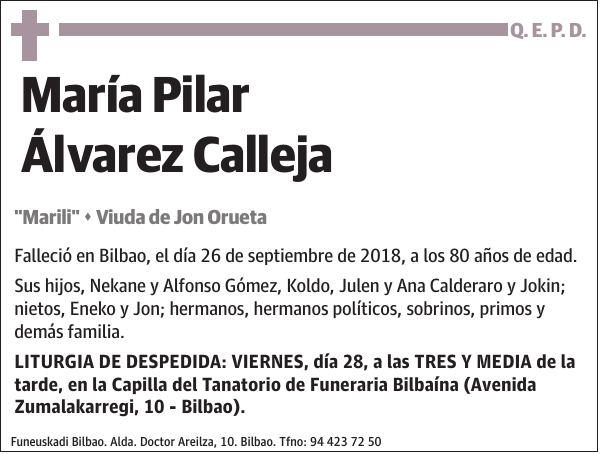 María Pilar Álvarez Calleja