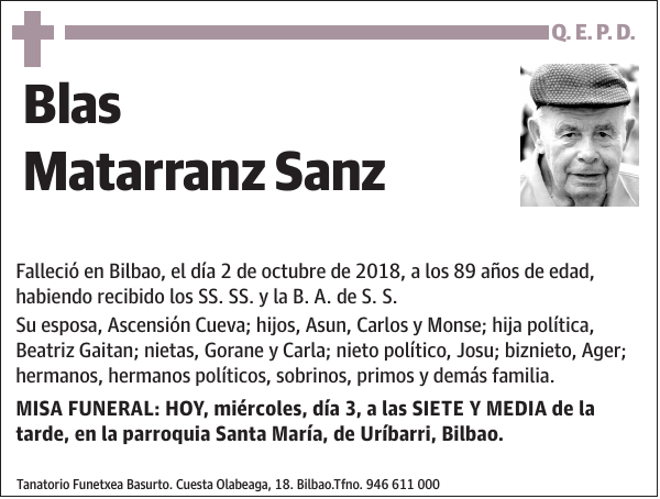 Blas Matarranz Sanz