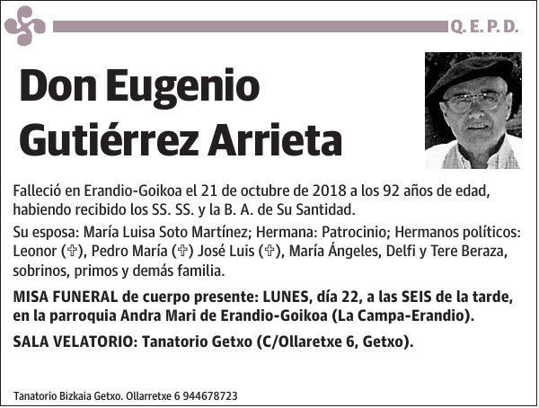Eugenio Gutiérrez Arrieta