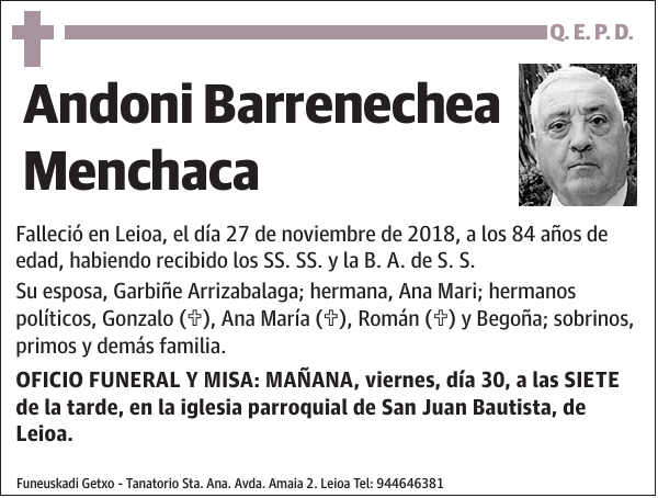 Andoni Barrenechea Menchaca