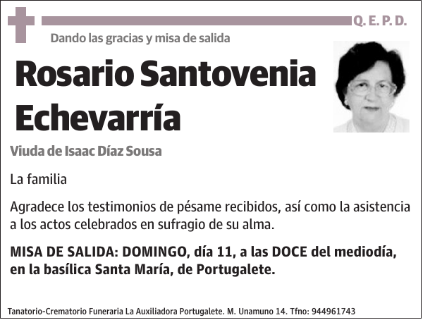Rosario Santovenia Echevarría