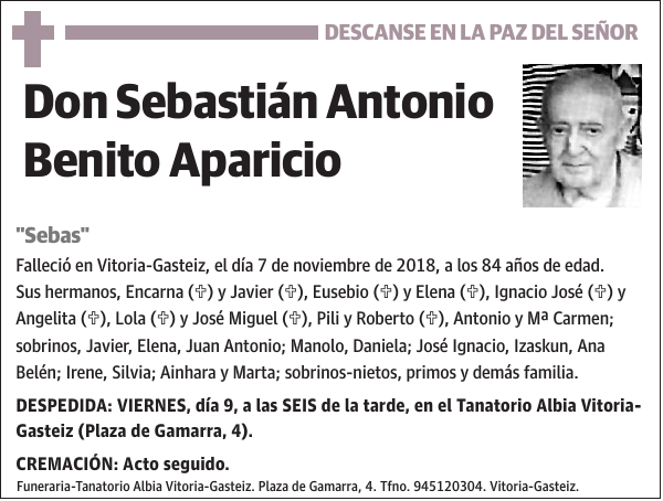 Sebastián Antonio Benito Aparicio