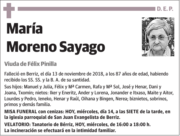 María Moreno Sayago