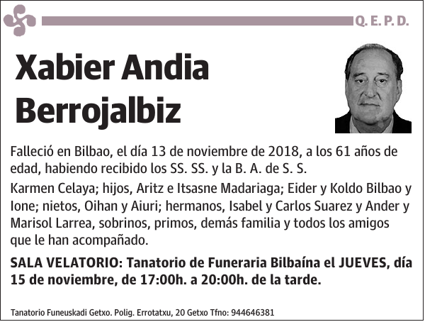 Xabier Andia Berrojalbiz