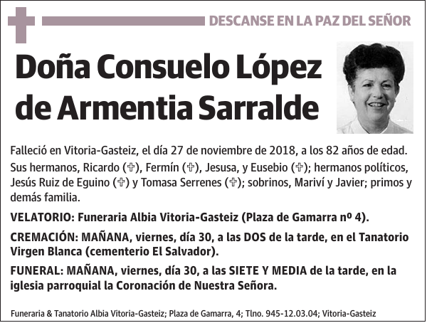 Consuelo López de Armentia Sarralde