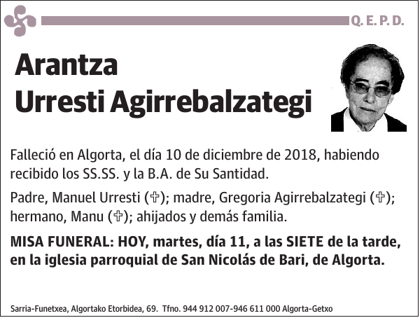 Arantza Urresti Agirrebalzategi