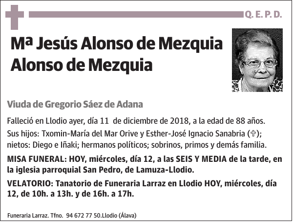 Mª Jesús Alonso de Mezquia Alonso de Mezquia