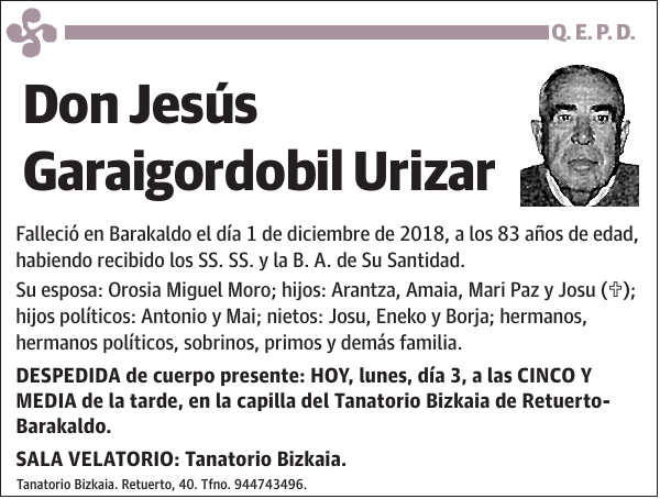 Jesús Garaigordobil Urizar