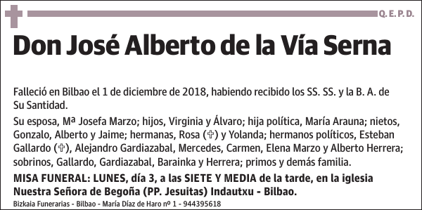 José Alberto de la Vía Serna