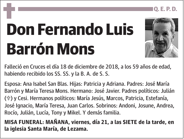 Fernando Luis Barrón Mons